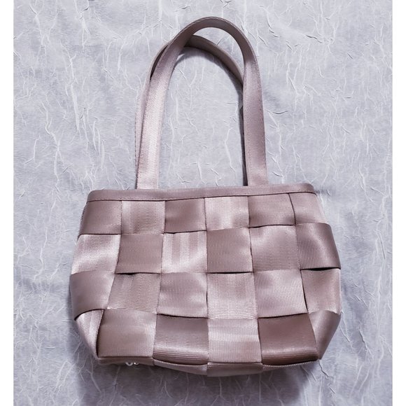 Harvey's Original Seatbelt Bag Tan Taupe Mini Shoulder Handbag Purse - Picture 1 of 11